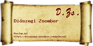 Diószegi Zsombor névjegykártya