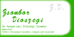 zsombor dioszegi business card